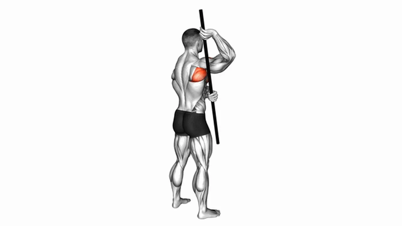 What are the benefits of the Arm Up Rotator Stretch? Image