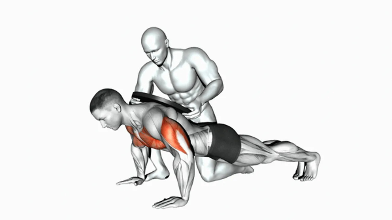 Assisted Weighted Push-Ups