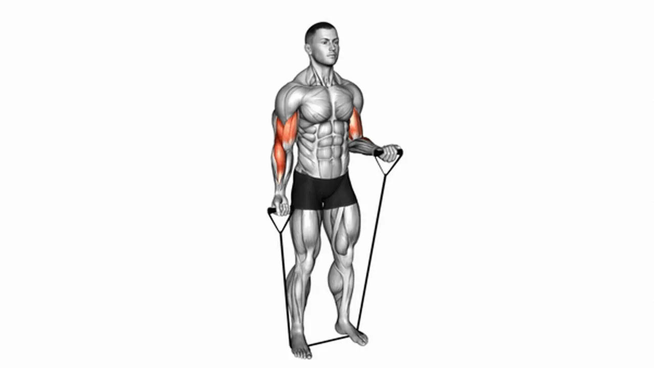 Common mistakes during Band Alternating Biceps Curls Image