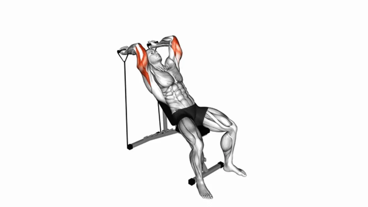 Band Incline Triceps Extension