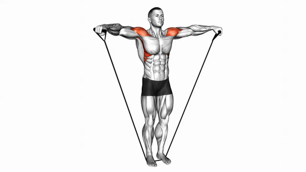 Common band lateral raise variations Image