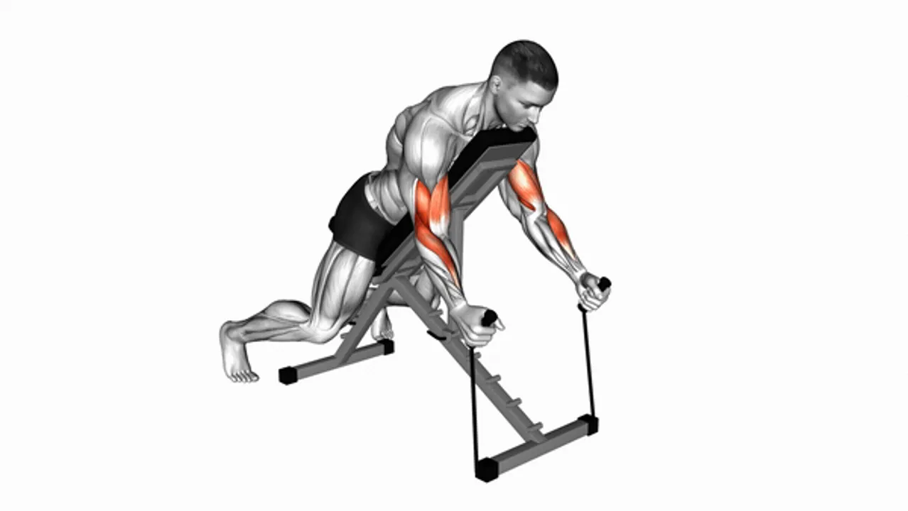 Band Prone Incline Hammer Curls