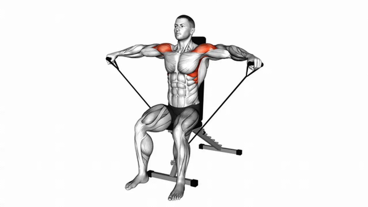 How to do Band Seated Lateral Raises? Image