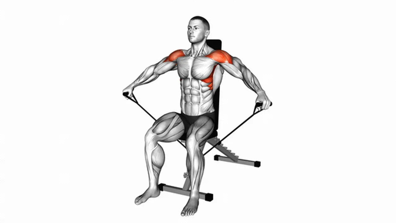 Common mistakes during Band Seated Lateral Raises Image