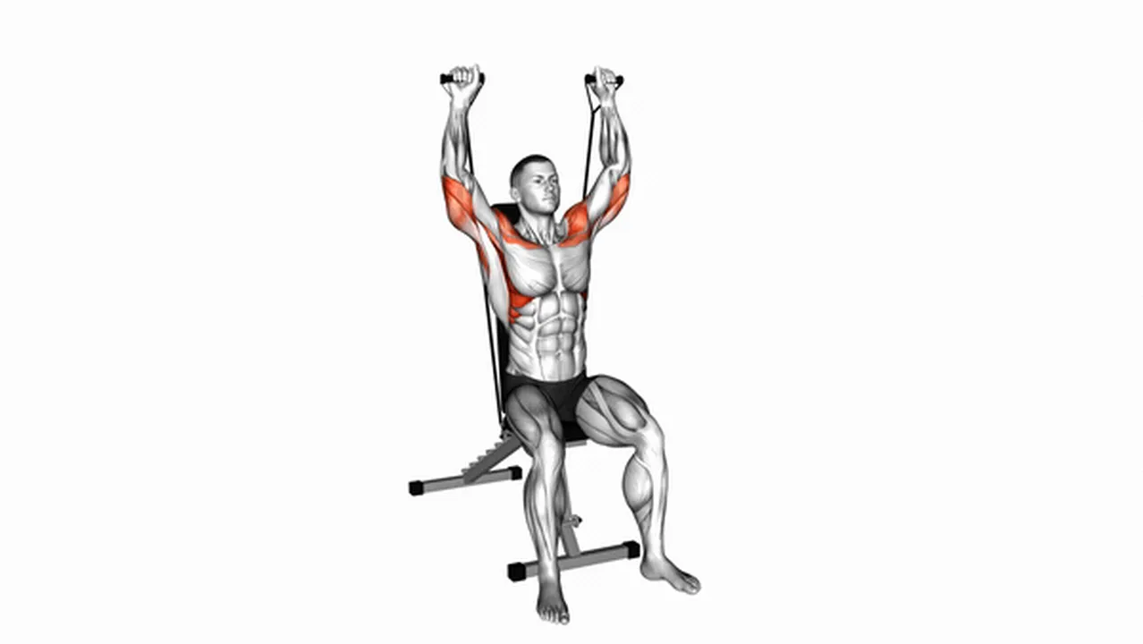 What are the benefits of the Band Seated Shoulder Press? Image