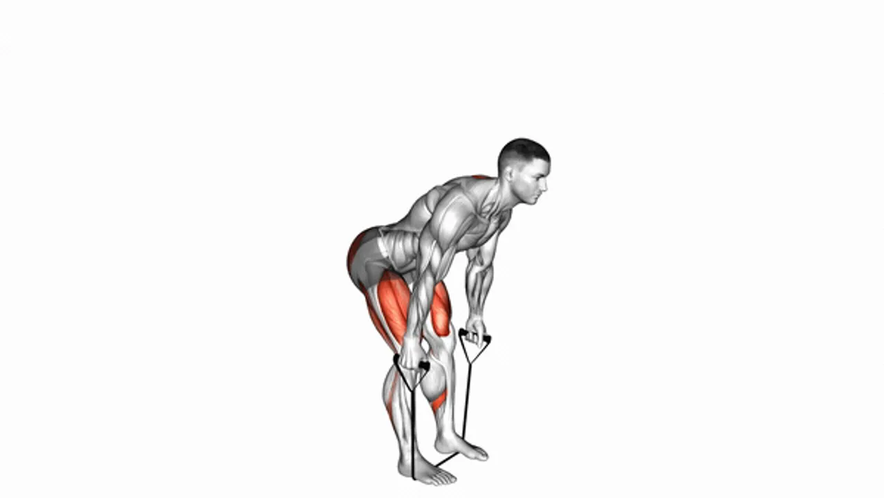 Band Straight Back Stiff Leg Deadlift