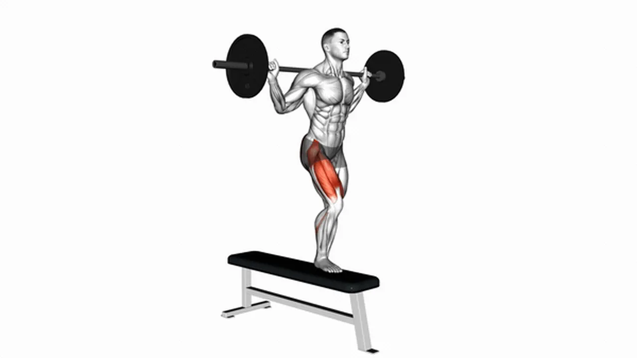 Common Barbell Bench Lateral Step-Up variations Image