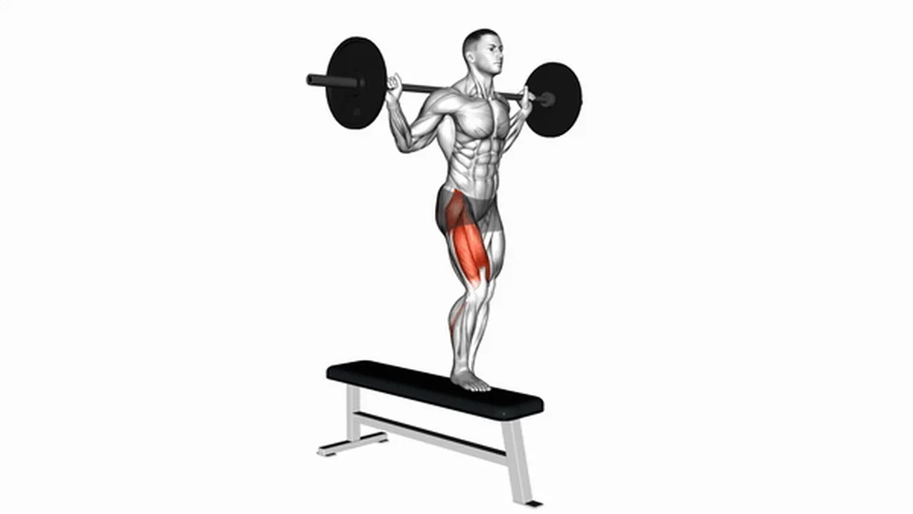 Common mistakes during Barbell Bench Lateral Step-Ups Image