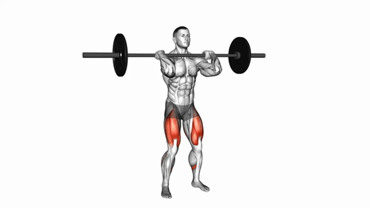 Barbell Clean Grip Front Squat