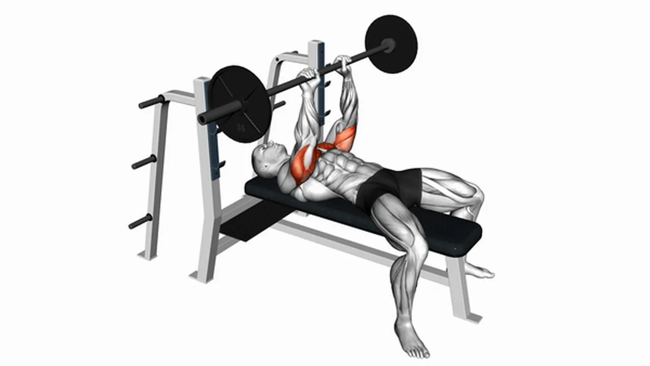 How to do the barbell close grip bench press? Image