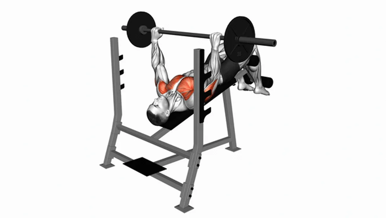 How to do the Barbell Decline Bench Press? Image