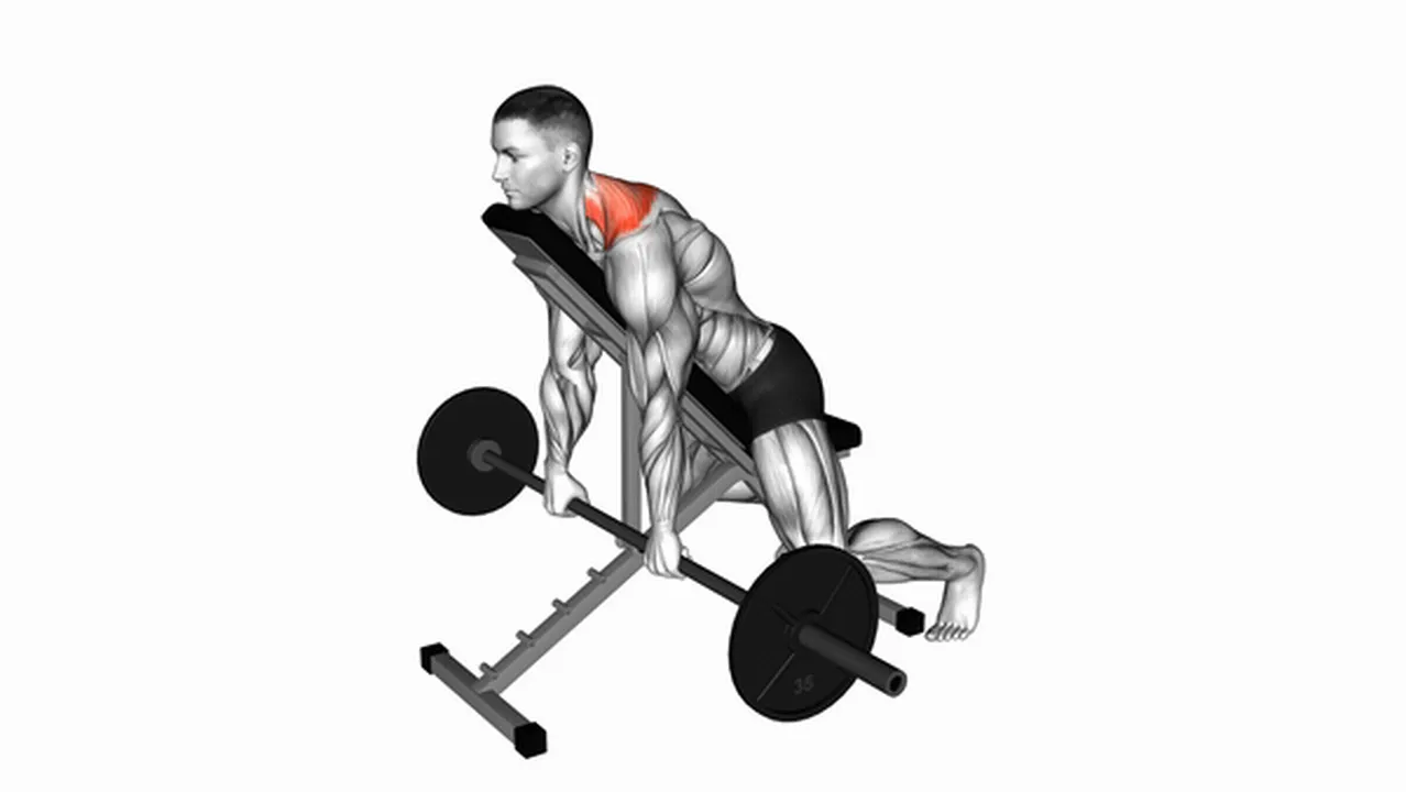 What are the benefits of barbell decline shrugs? Image