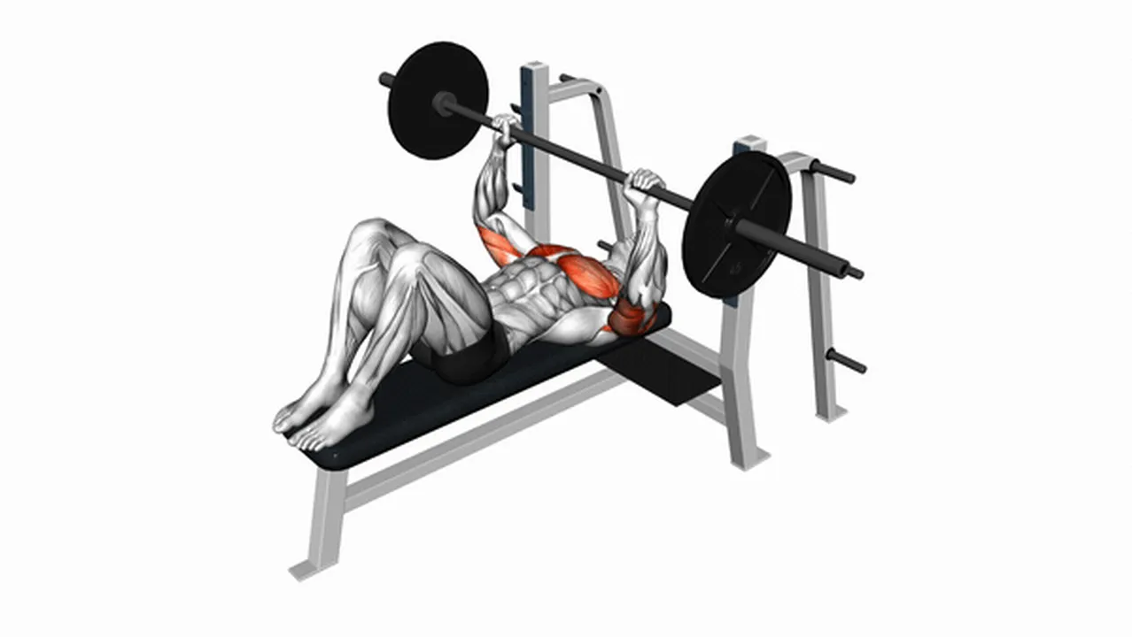 What are the benefits of the Barbell Flat Bench Press? Image