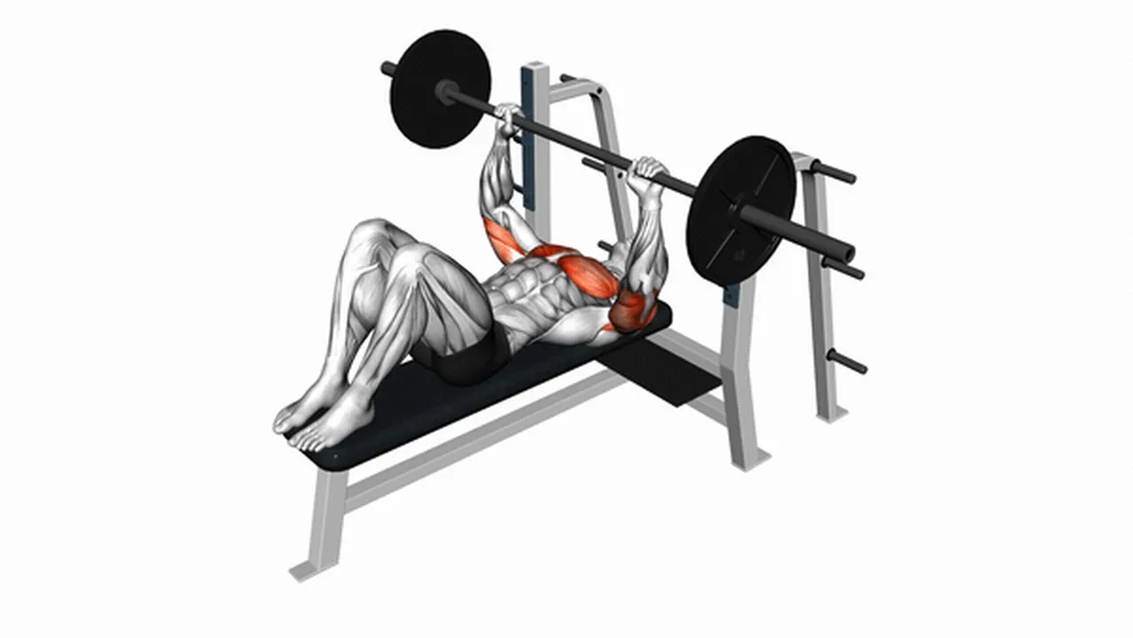 How to do the Barbell Flat Bench Press? Image