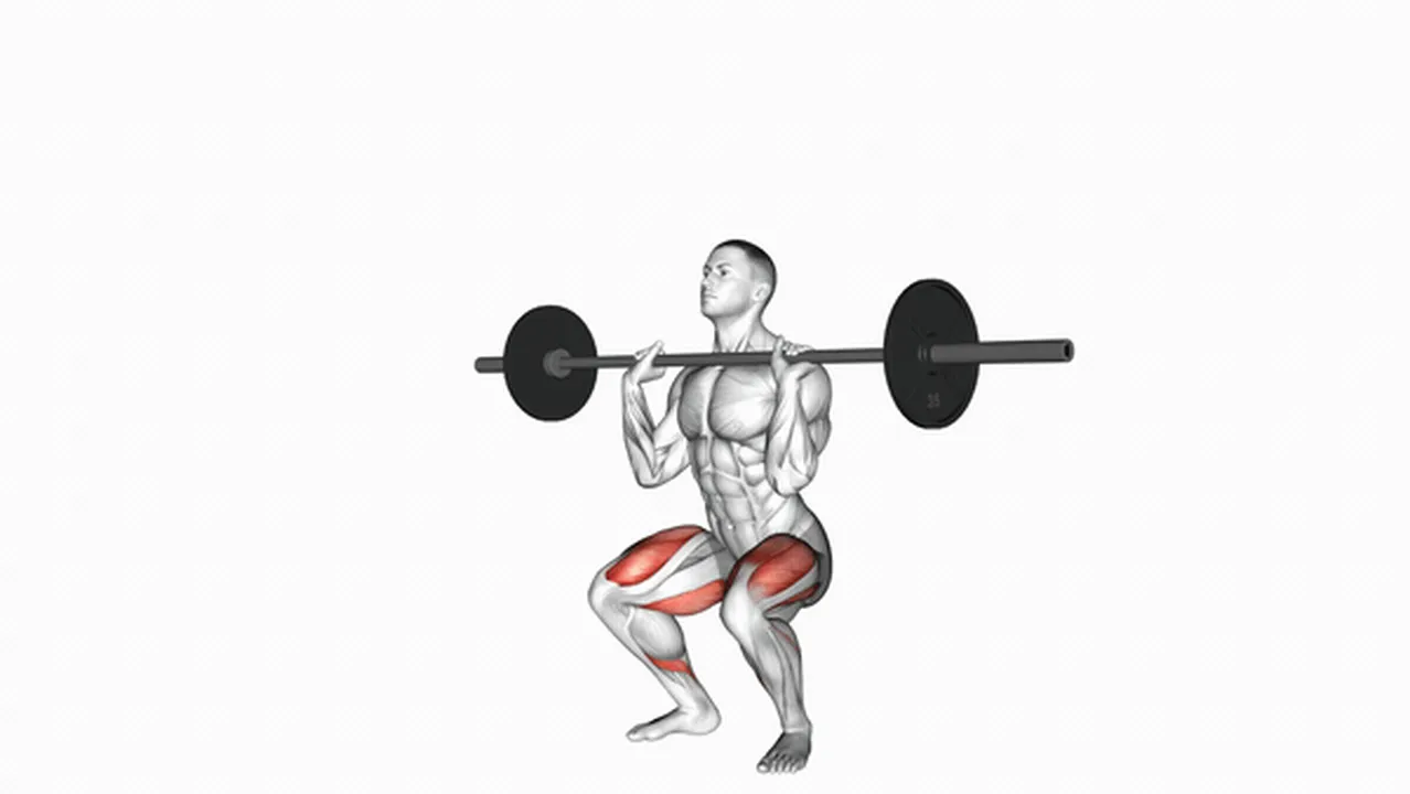 Common Barbell Front Chest Squat variations Image