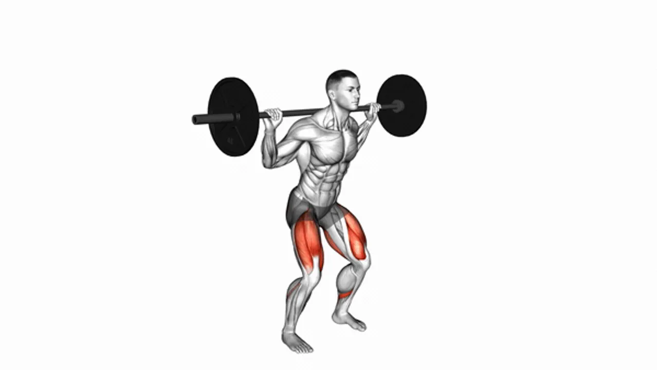 Barbell High Bar Squat