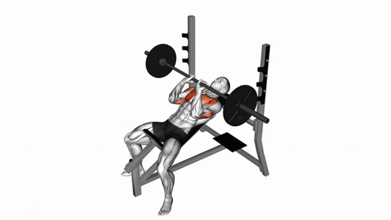 Barbell Incline Close Grip Bench Press