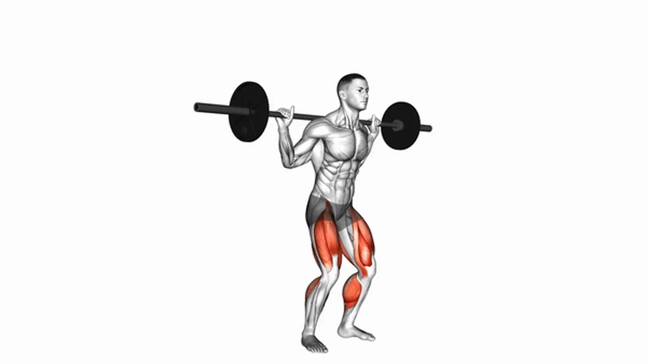 Common barbell jump squat variations Image