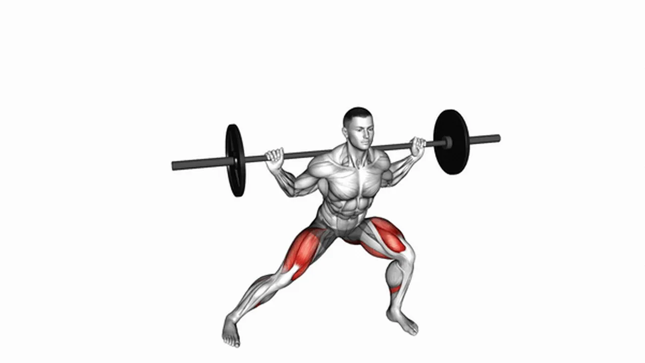 How to do barbell lateral lunges? Image