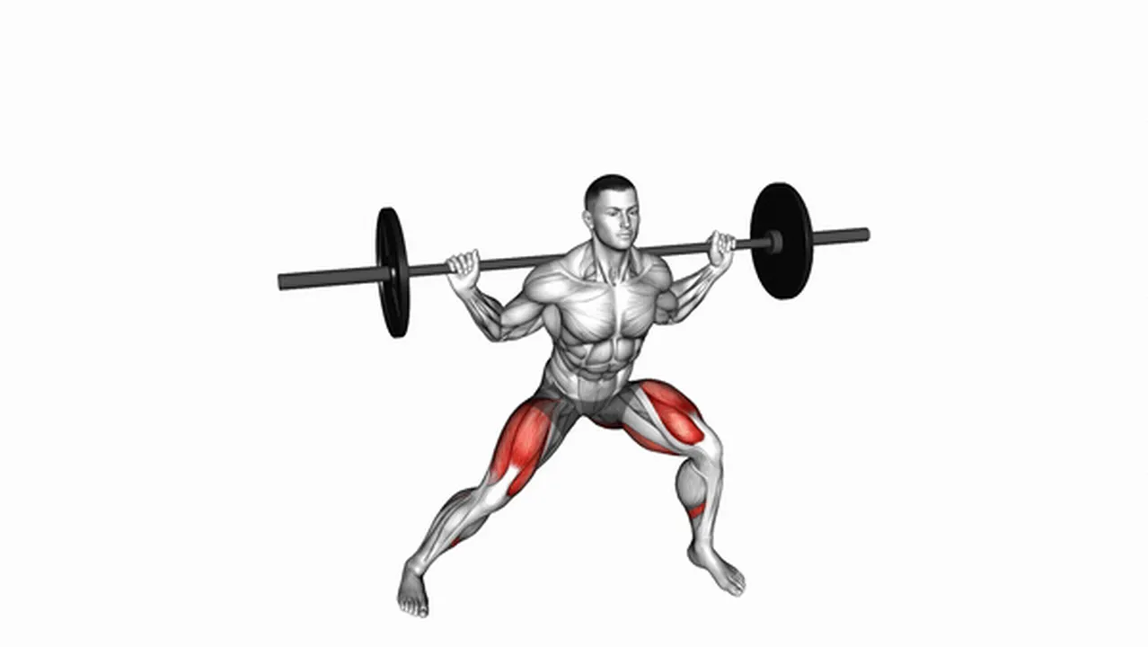 Common barbell lateral lunge variations Image