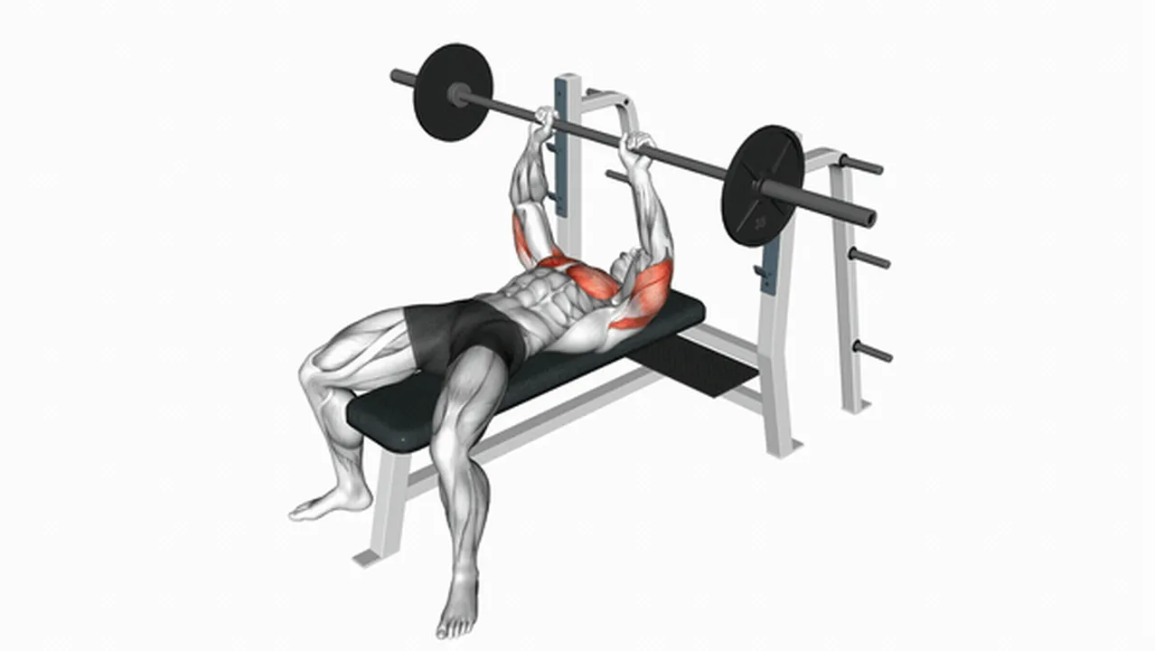 What are the benefits of the Barbell Lying Close-Grip Press? Image