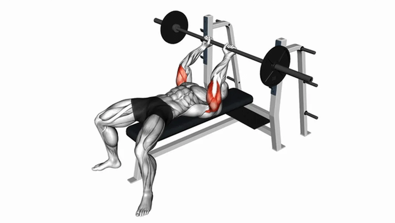 How to do Barbell Lying Extensions? Image