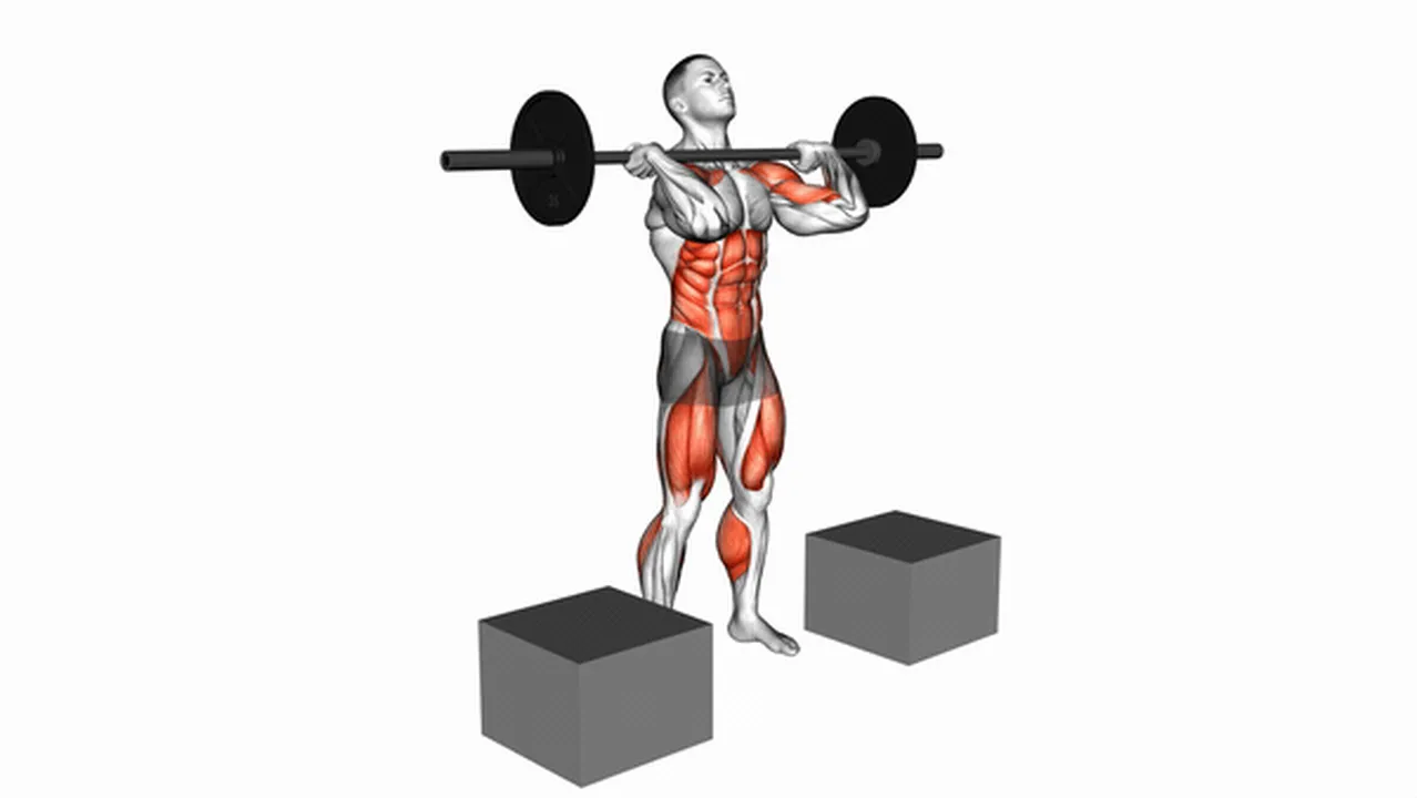 How to do the Barbell Power Clean from Blocks? Image