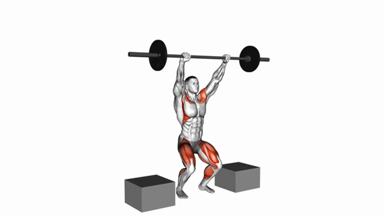 Barbell Power Snatch From Blocks