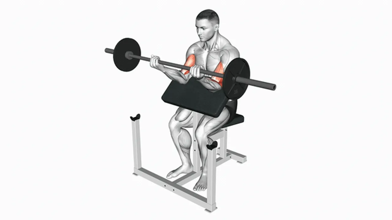 How to Perform Barbell Preacher Curls Image