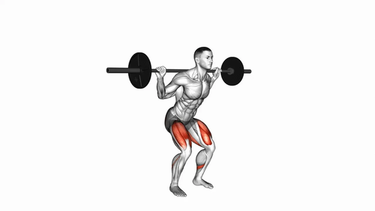 Common barbell quarter squat variations Image