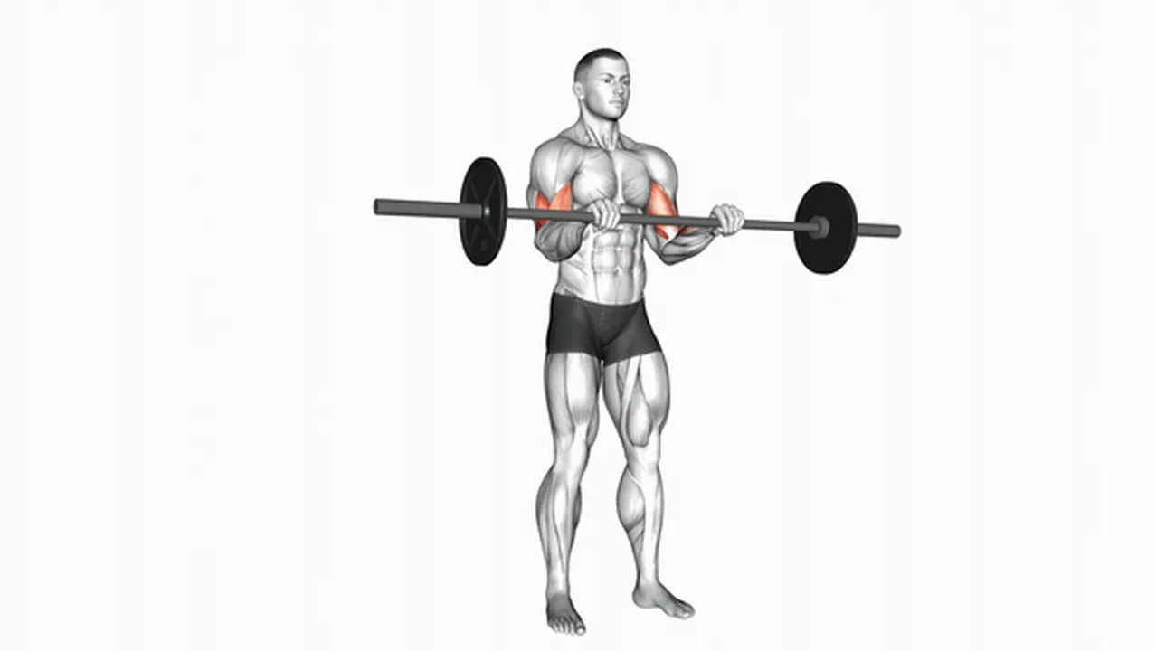 How to do barbell reverse curls? Image