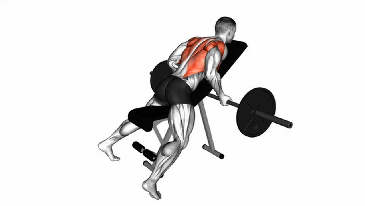 How to do a Barbell Reverse Grip Incline Bench Row? Image