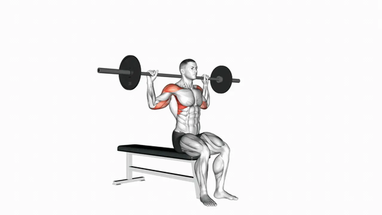 Common mistakes during Barbell Seated Behind Head Military Press Image