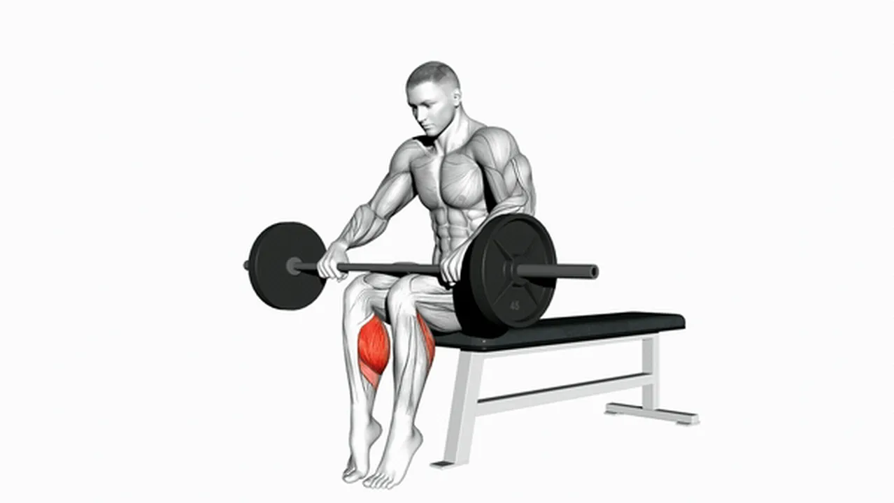 How to do the Barbell Seated Calf Raise? Image