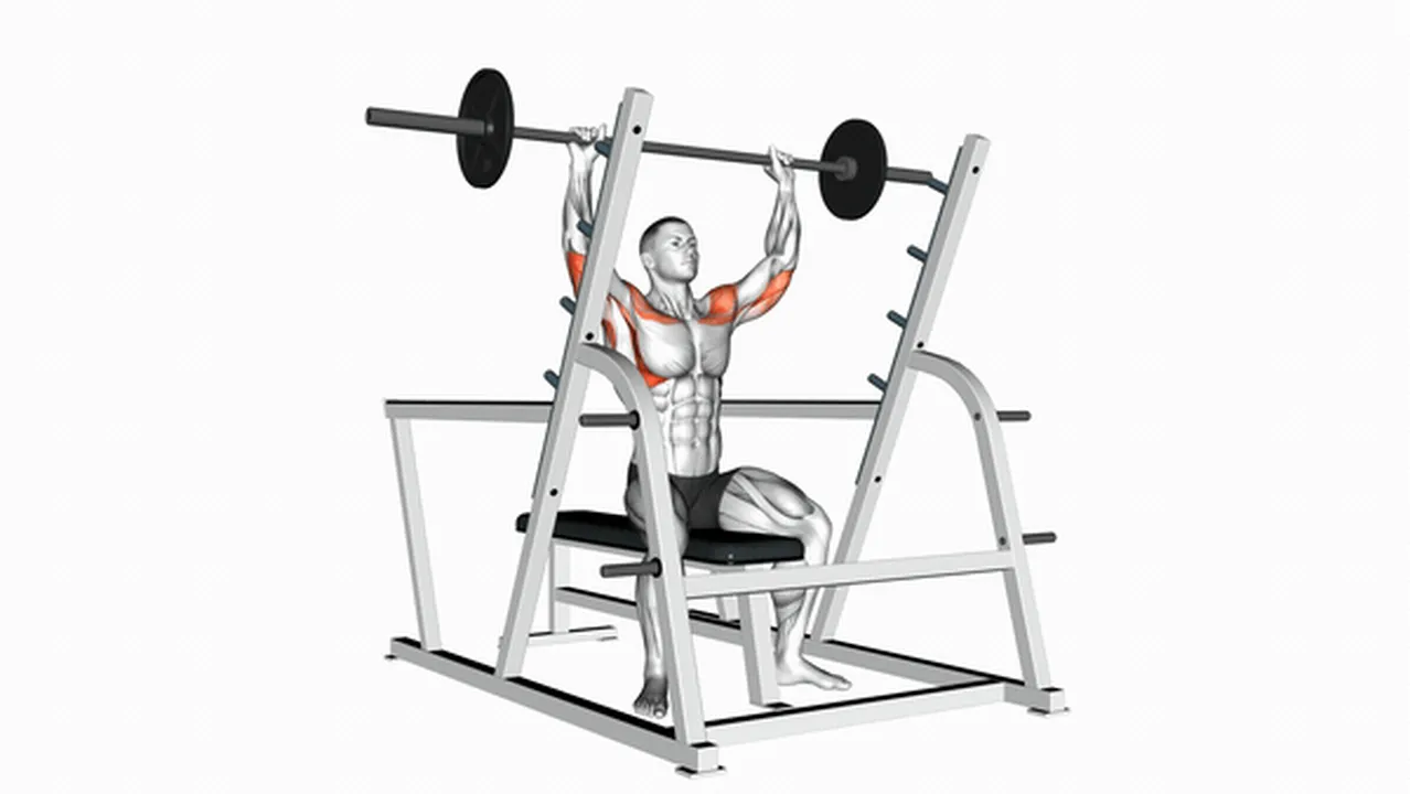 Alternatives to barbell seated military press Image