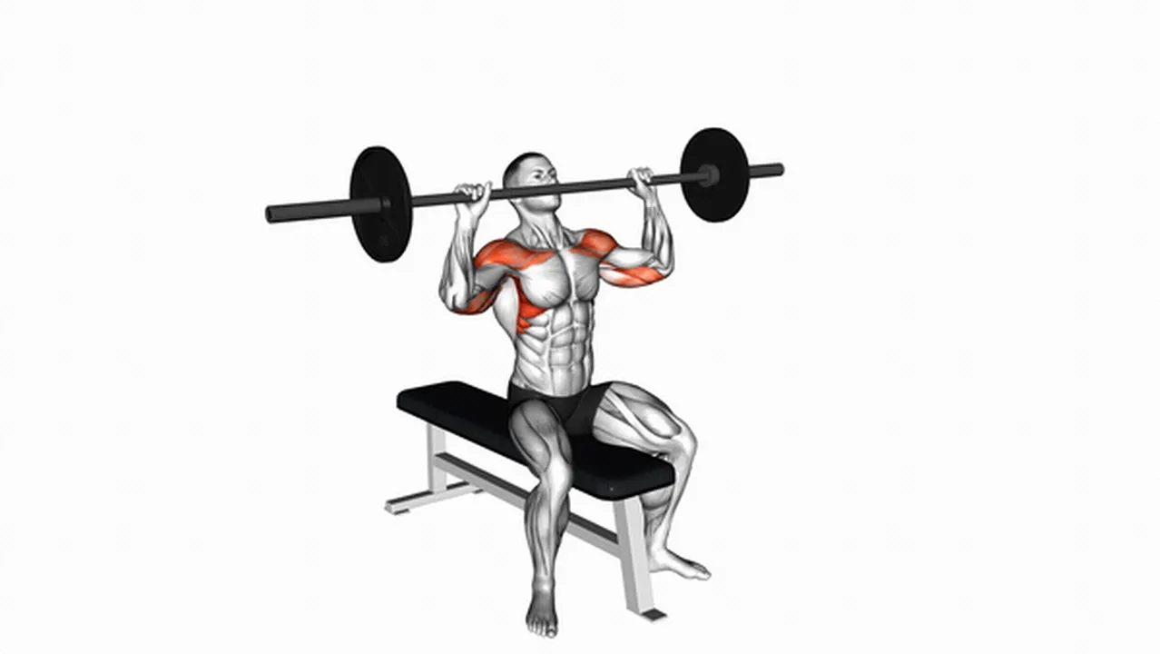 Common mistakes during Barbell Seated Overhead Press Image