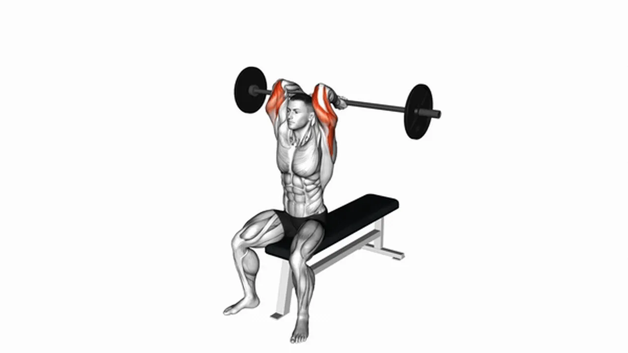 What are the benefits of the Barbell Seated Overhead Triceps Extension? Image