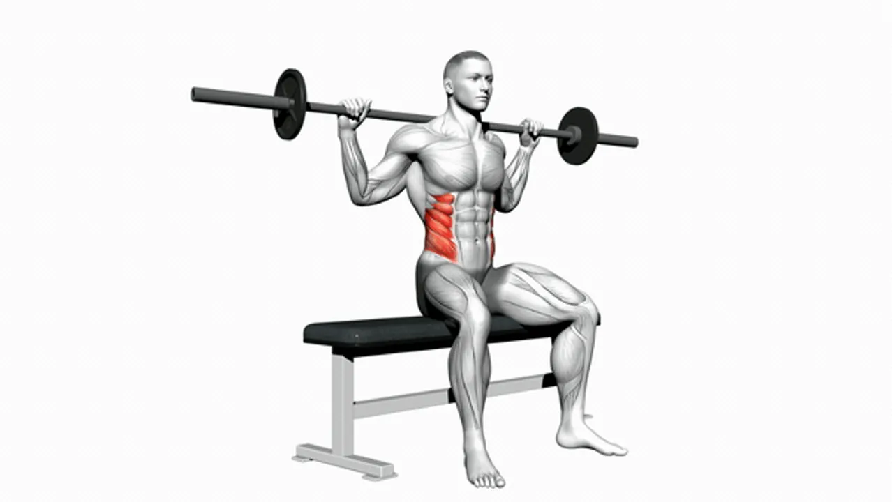 Barbell Seated Twist