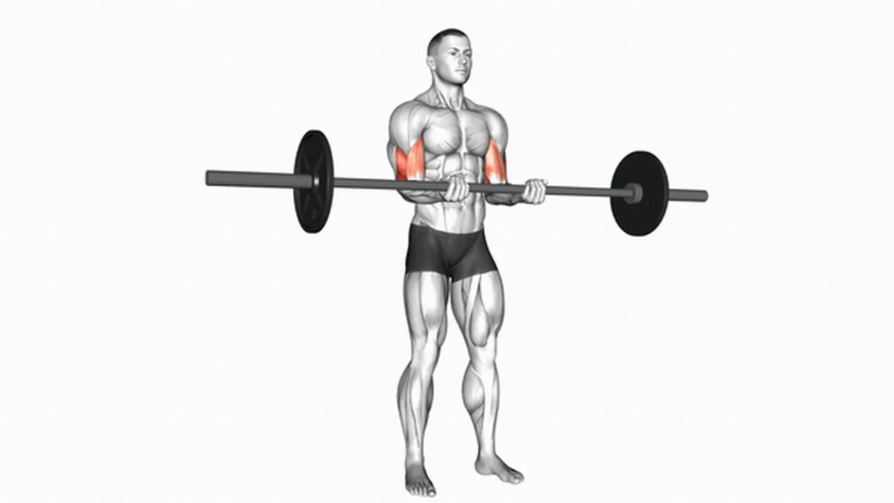 What are the benefits of the Barbell Standing Close Grip Curl? Image