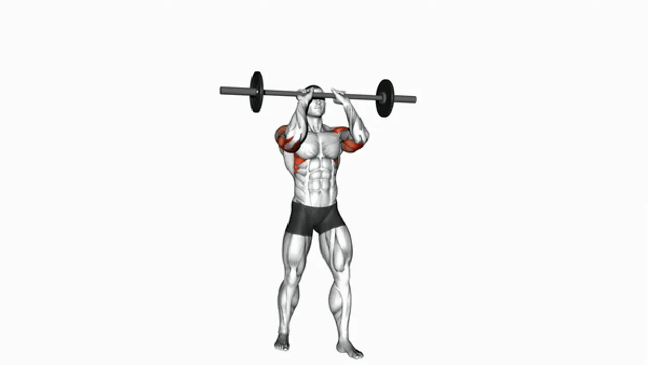 Barbell Standing Close Grip Military Press