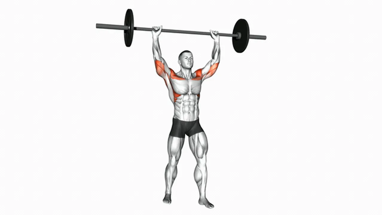 How to do the Barbell Standing Military Press? Image