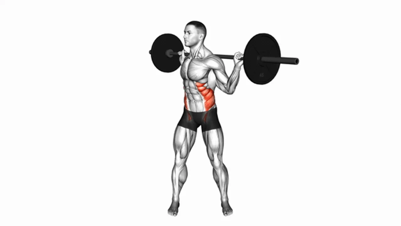 Barbell Standing Twist