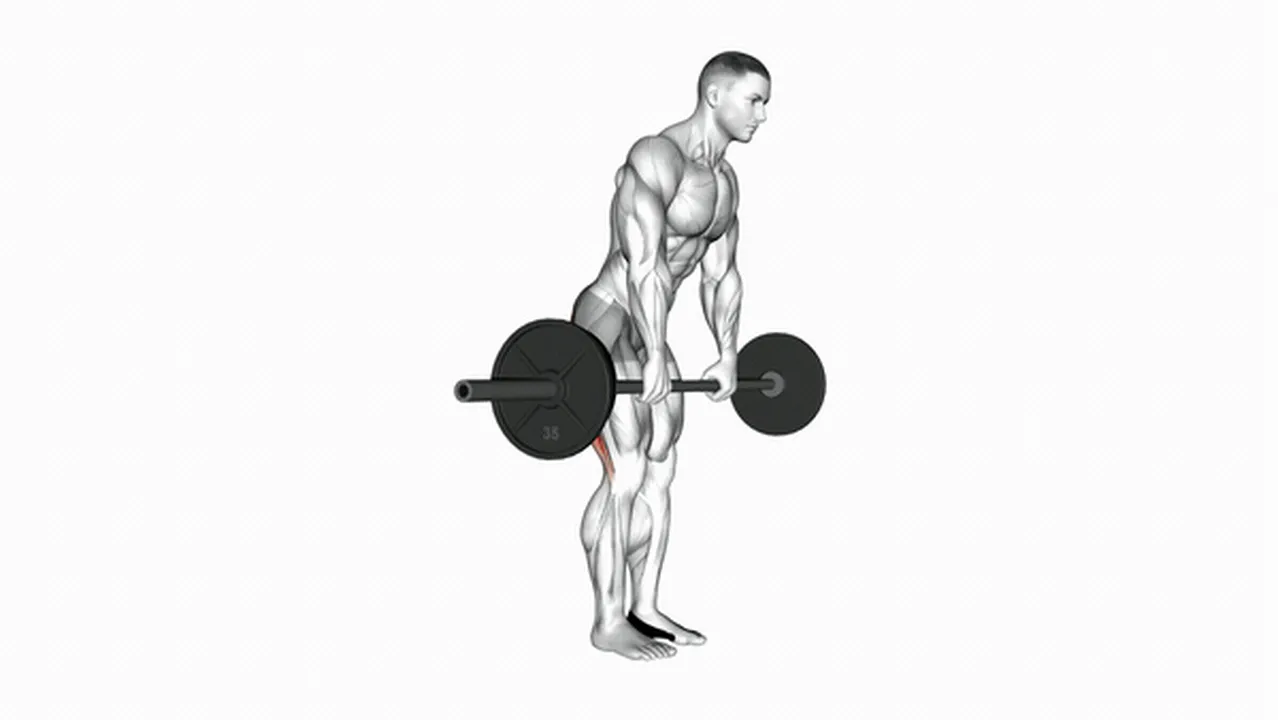 What are the benefits of barbell straight leg deadlifts? Image