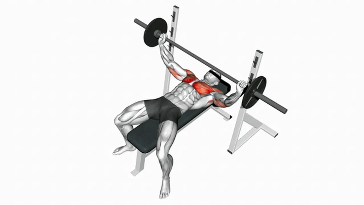 Variations of Barbell Wide Bench Press Image