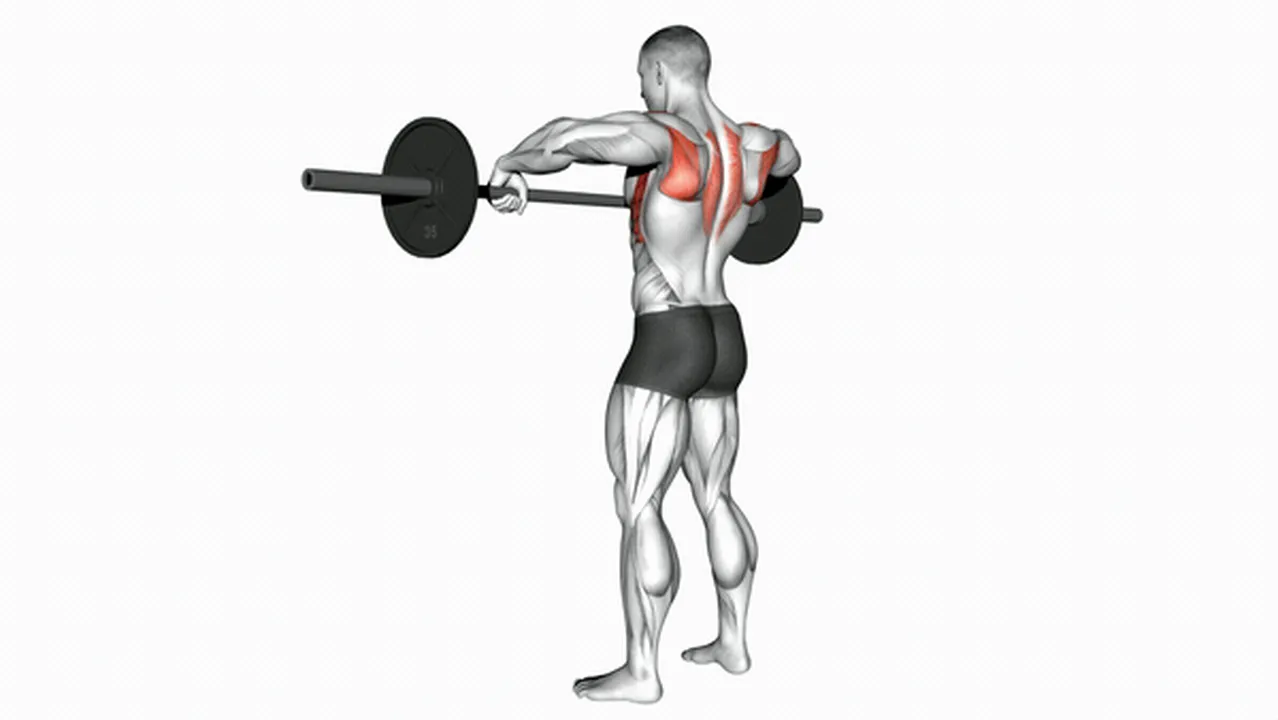 Common mistakes during Barbell Wide Grip Upright Rows Image