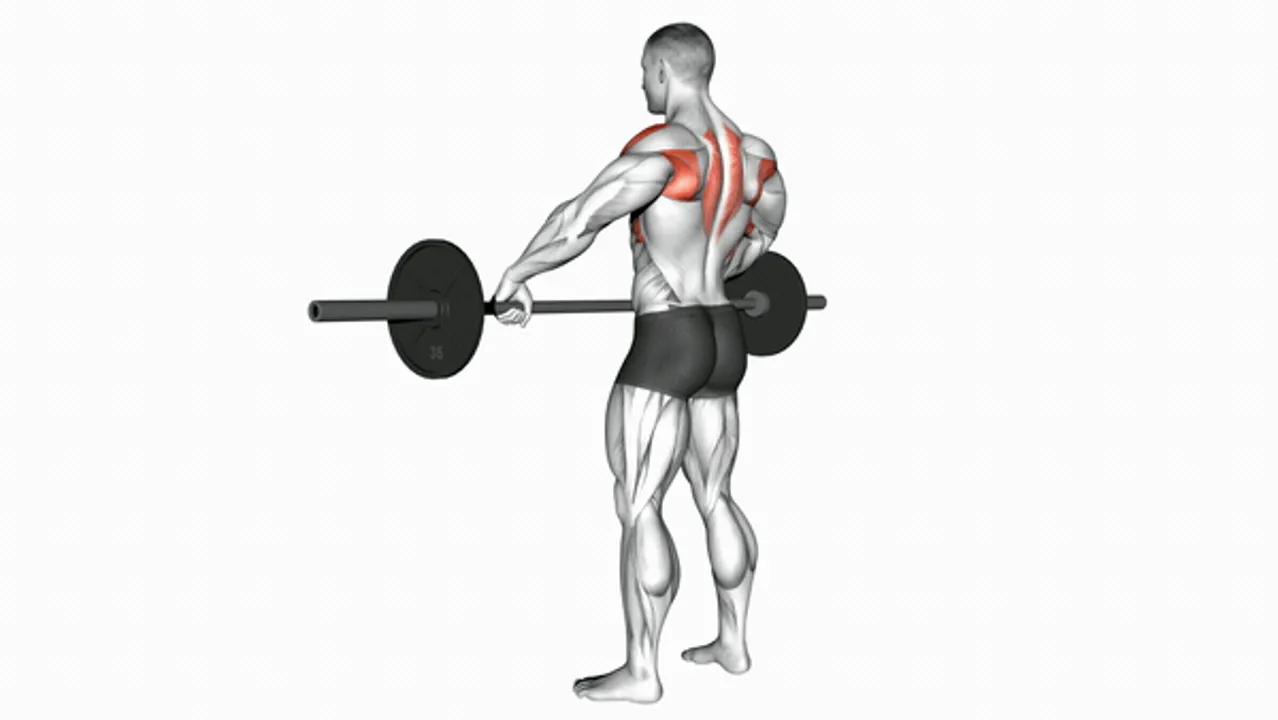 Barbell Wide Grip Upright Row