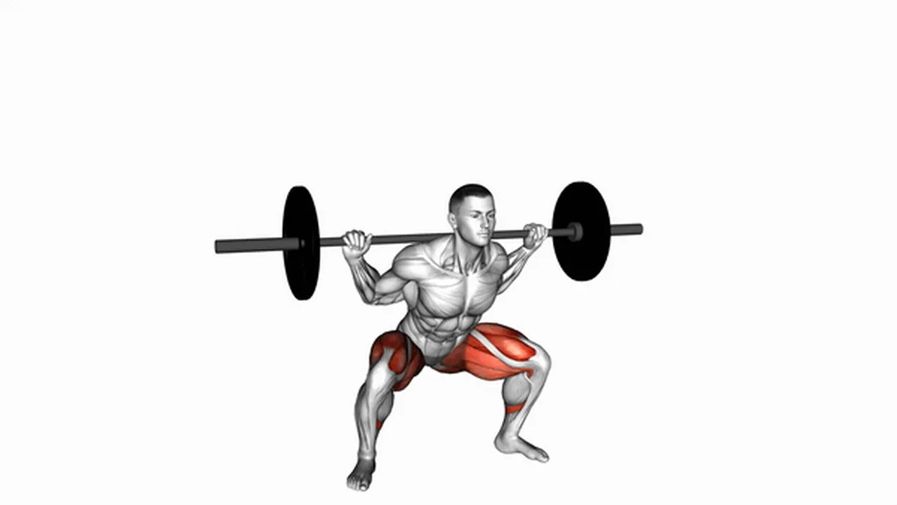 Common Barbell Wide Squat variations Image