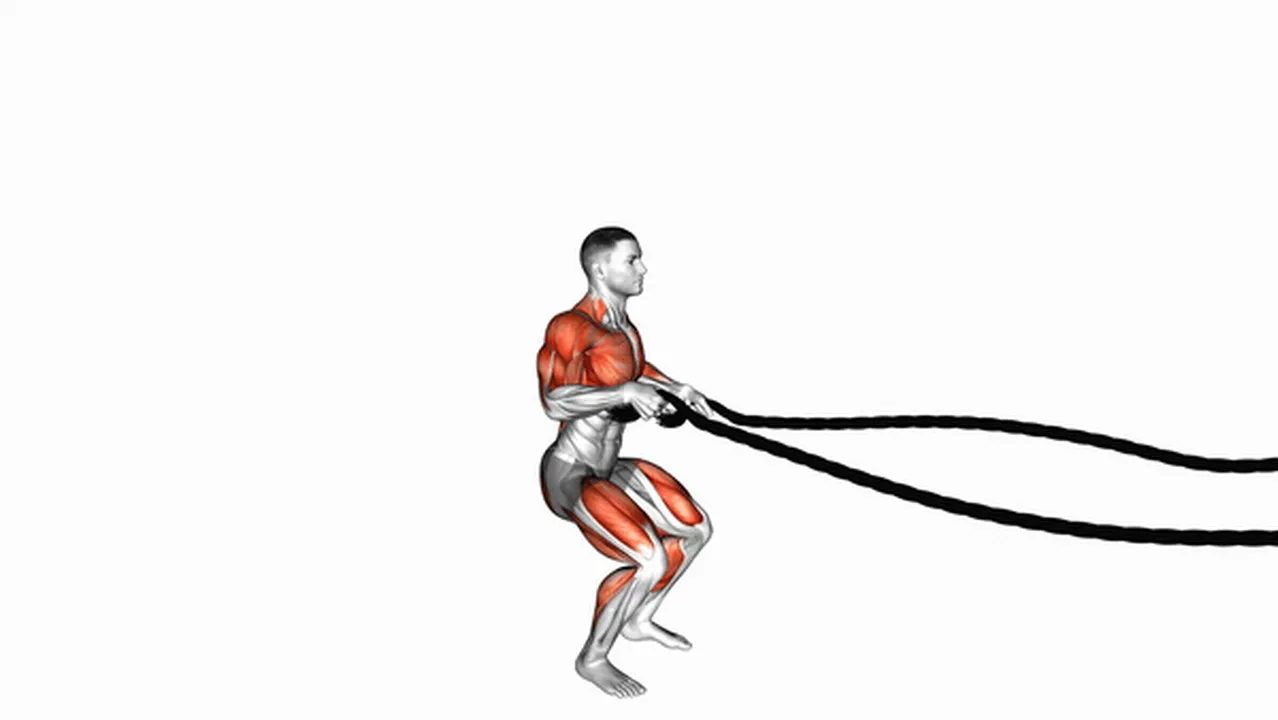 Common Battling Ropes Alternate Arms Jump Squat variations Image