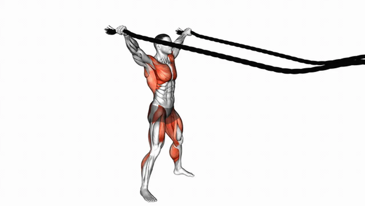 Common variations of Battling Ropes Jumping Jacks Image