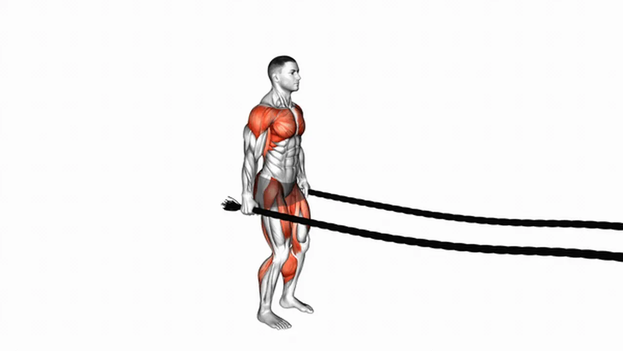 Common mistakes during Battling Ropes Jumping Jacks Image